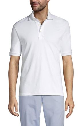 Lands End Short Sleeve Cotton Supima Polo Shirt in White at Nordstrom, Size Xx-Large