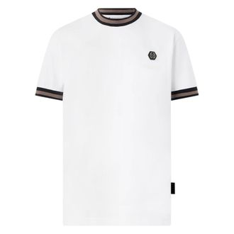 Philipp Plein T-Shirt Girocollo Manica Corta - - Tops - Uomo - Bianco - 2XL