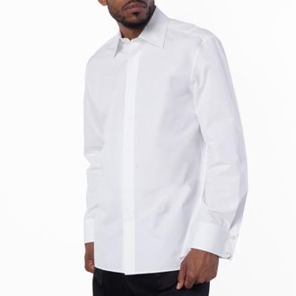 Saint Laurent Mens Col Monsieur Button Down Shirt, Brand Size 42 (Neck 16.5)