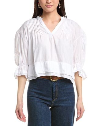 Nation Ltd Nation Ltd Scarlet Pintuck Top