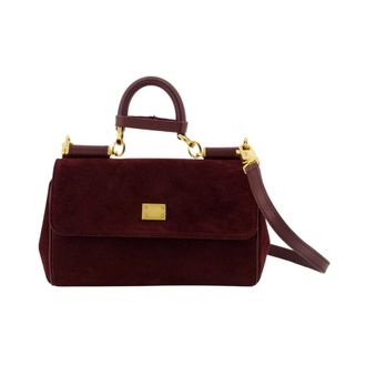 Dolce & Gabbana My Sicily Mini - Dames - Tassen - Rood - Maat: ONE Size Katoen