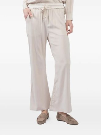 Kristensen Du Nord drawstring flared trousers - Beige