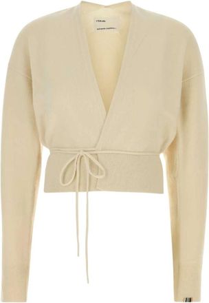 Extreme Cashmere N&deg;516 Ella Cardigan - Dames - Vesten - Beige - ONE Size - Nylon - Truien & Vesten