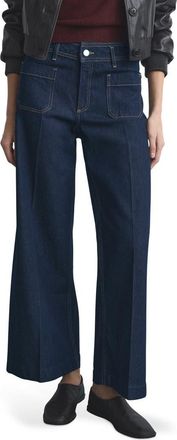 Mango Wide Leg Jeans in Open Blue at Nordstrom, Size 22