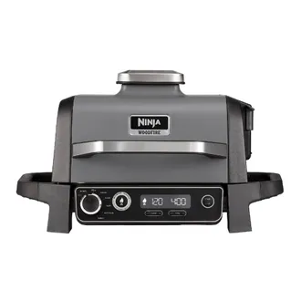 Ninja Woodfire Electric BBQ Grill & Smoker OG701UK in Grey