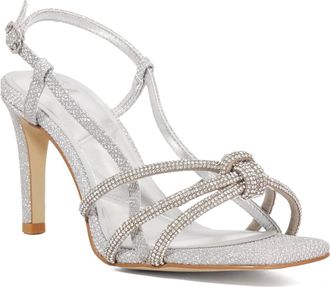 Dune London Ladies MERINA Embellished Studded Stiletto Heel Sandals Size UK 6 Stiletto Heel Heeled Sandals