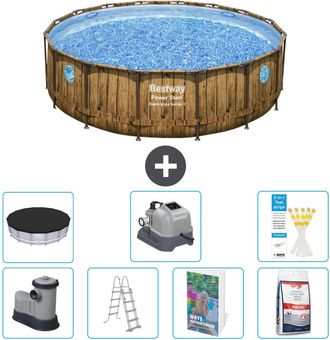 Bestway Piscina Bestway Power Steel Redonda - 488x122 Cm - 8-piezas S649