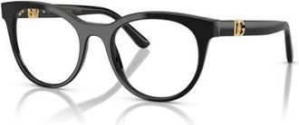 Dolce & Gabbana 52mm Phantos optical glasses in Black at Nordstrom