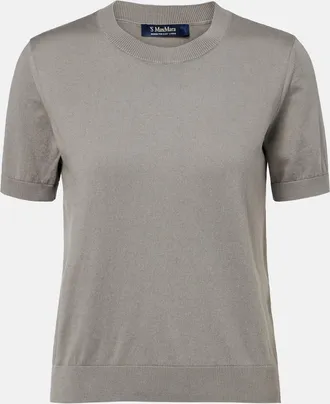 Max Mara Cotton, silk, and cashmere top