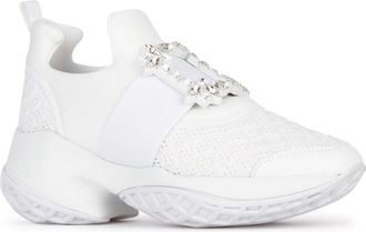 Roger Vivier Womens Viv Run Strass Buckle B001 Pl Ea Tex Sneaker
