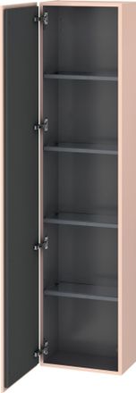 Duravit Duravit L-cube Ancho Del M&oacute;dulo Alto 400mm Profundidad 243mm, 1 Puerta, Con Bisagra A La Izquierda, Color: Albaricoque Perla Seda Laca Mate - Lc1170l2