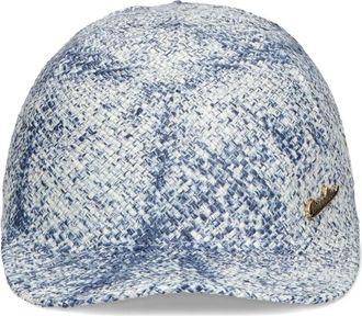 Borsalino Cappello da baseball Timothee effetto denim - Blu