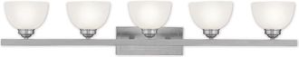 Livex Lighting Livex Somerset 5-Light Brushed Nickel Bath-Light