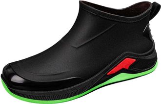 Generic Unisex Wellingtons Boots Ankle Wellies Men Knee High Waterproof Wellie Insulated Rubber Warm Boot Durable Non Slip Shoe MidCalf for Fishing Farming Ga