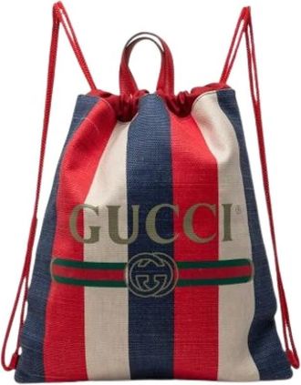 Gucci Pre-owned Sylvie Rugzak - Dames - Vintage Rugzakken - Veelkleurig - ONE Size - Leer - Vintage