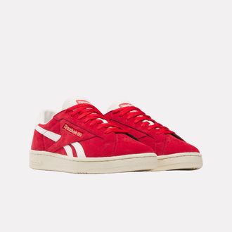 Reebok Classic Sneaker REEBOK CLASSIC CLUB C GROUNDS UK, Damen, Gr. 36,5, vectorrot, paperwei&szlig;, chalk, Leder, Synthetik, Schuhe Sneaker