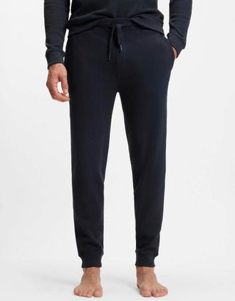 HUGO BOSS Mens BOSS Orange Structure Mens Loungewear Pants - Dark Blue 403 - Navy - Size: XL