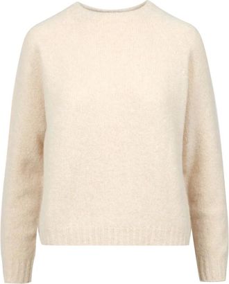 Max Mara Truien & Vesten, Dames, Beige, XS, Katoen, Alpaca Katoenen Trui