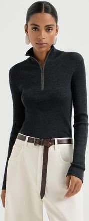 Brunello Cucinelli Virgin wool and cashmere sweater in Anthracite at Nordstrom, Size Xx-Large Eu