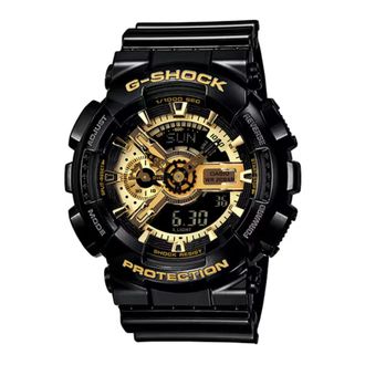 Casio Ga-110Gb-1Aer Analoog-Digitale Horloge - Heren - Accessoires - Zwart - Maat: ONE Size Taf