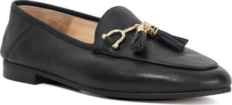 Dune London Womens Ladies Greysons - Metal Trim Snaffle Loafers - Black Leather - Size UK 8
