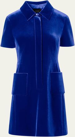 Akris Velvet Patch Pocket Dress