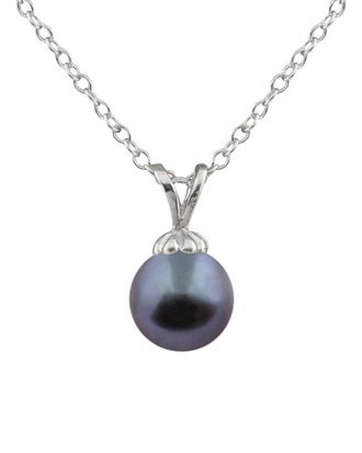 Splendid Pearls Silver 9-10Mm Pearl Pendant Necklace