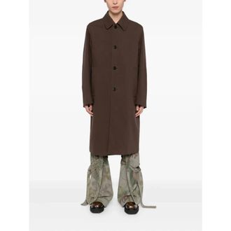 Dries Van Noten Jassen, Heren, Bruin, L, Wol, Rankle 2106 Coat