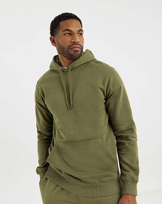 Jacamo Overhead Hoodie Long - Khaki