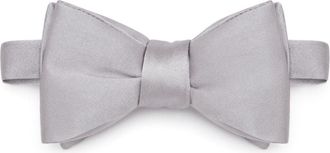 Ermenegildo Zegna butterfly silk bow tie - men - Mulberry Silk - One Size - Grey