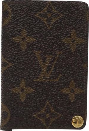 Louis Vuitton Porte Carte Credit Brown Canvas Wallet (Pre-Owned)