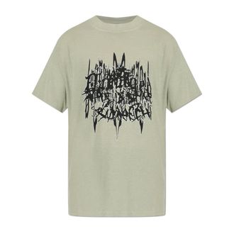 44 Label Group T-Shirts, male, Green, Size: 2XL Logo Print T-Shirt