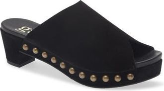 Pedro Garcia Nain Peep Toe Platform Mule in Black Castoro at Nordstrom, Size 39.5