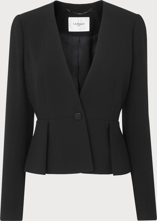 L.k. Bennett Womens ERES jacket, Black - Size 16 UK