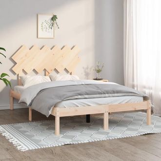 vidaXL Estructura De Cama Doble Peque&ntilde;a De Madera Maciza 120x190 Cm Vidaxl