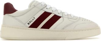 Bally Witte Leren Rebby Sneakers - Heren - Sneakers - Wit - 44 1/2 EU - Schoenen