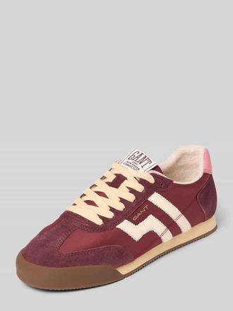 GANT Sneaker aus Leder-Textil-Mix Modell Beylana in Bordeaux, Gr&ouml;&szlig;e 36
