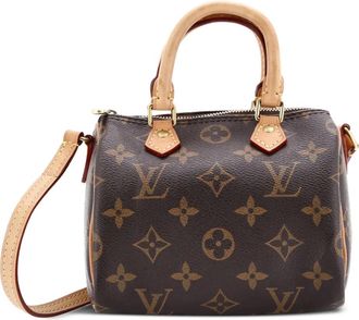 Louis Vuitton Speedy Bandouliere NM Bag Monogram Canvas Nano crossbody bag - Bruin