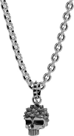 John Richmond Studded Skull Ketting - Dames - Kettingen - Grijs - ONE Size - Accessoires