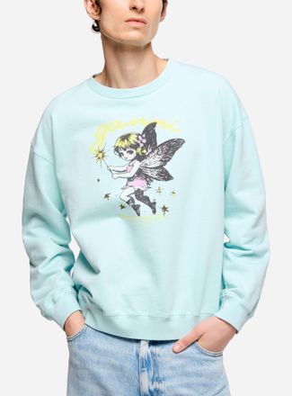 Ganni Mens Fairy logo sweatshirt Unisex