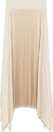 Joseph Witte Casual Midi Rok - Dames - Midirokken - Wit - L - Polyester - Rokken