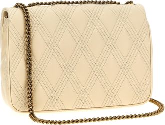 Valentino Garavani Womens White Lamb Leather Shoulder Bag