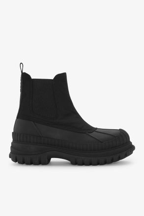 Ganni Black Outdoor Chelsea Boots - Size 36