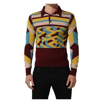 Dolce & Gabbana Pullover Jumper - male - Dolce & Gabbana - Polo Shirts - Multicolor - S - Tops