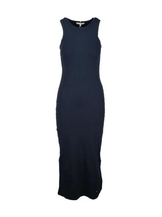 Tommy Hilfiger Midnight Blue Ribbed Maxi Dress