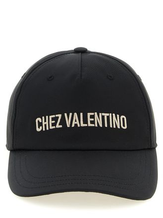 Valentino Garavani Black Chez Valentino Solid Cap
