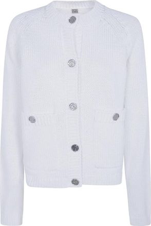 Toteme Cardigans - Dames - Vesten - Wit - S - Truien & Vesten