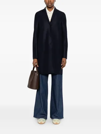 Harris Wharf London Wool Coat - Navy