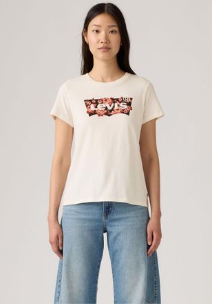 Levi's T-Shirt LEVIS LSE THE PERFECT TEE, Damen, Gr. L (40), rosa (gab rose bw fill egr), Jersey, Obermaterial: 100% Baumwolle, figurumspielend h&uuml;ftlang, Run