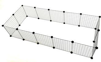 OEM Jaula Modular C&c Kennel Negra 180x75 Cm